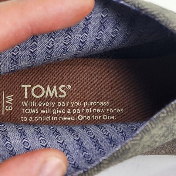 TOMS Leila Tarmac Olive Suede Herringbone Booties US 8 Block Heel Ankle Boots - Picture 9 of 11